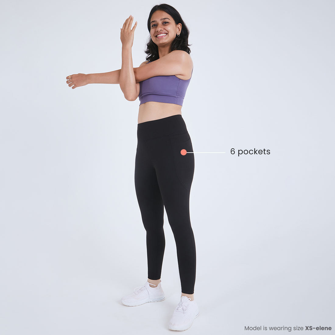 High Waisted Ankle Length Yoga Leggings with Pockets for Women