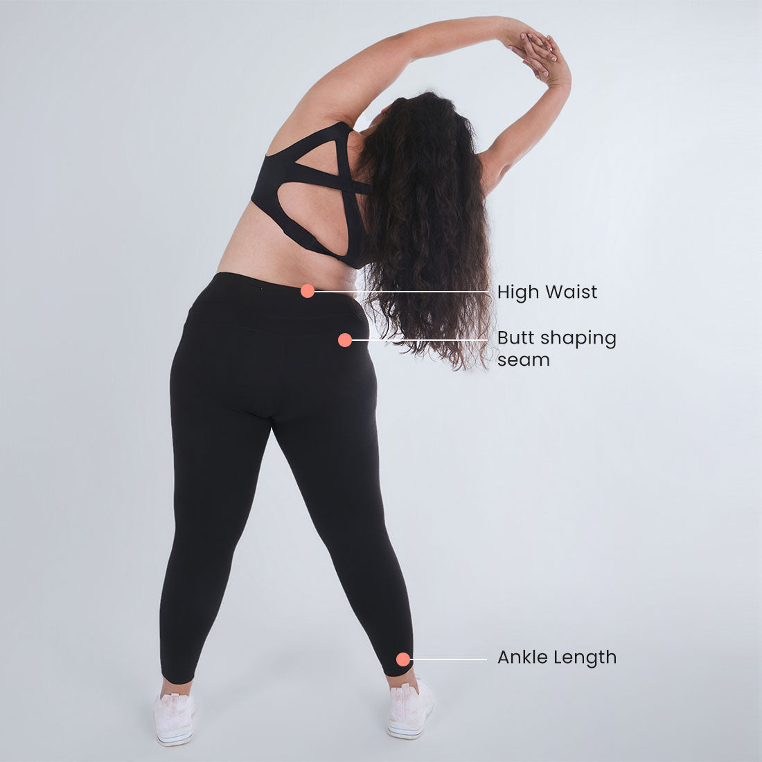 High Waisted Ankle Length Yoga Leggings with Pockets for Women