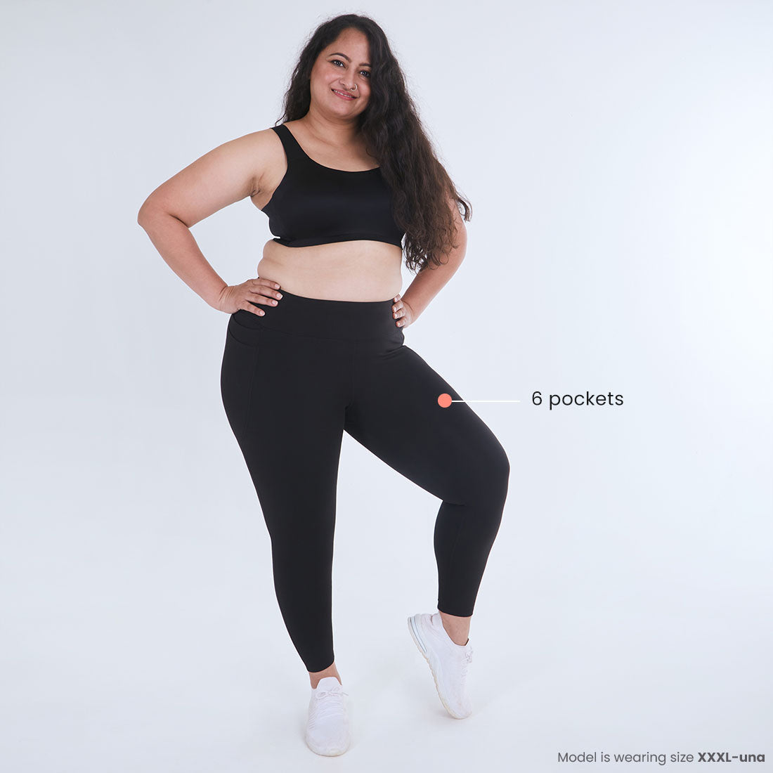 High Waisted Ankle Length Yoga Leggings with Pockets for Women