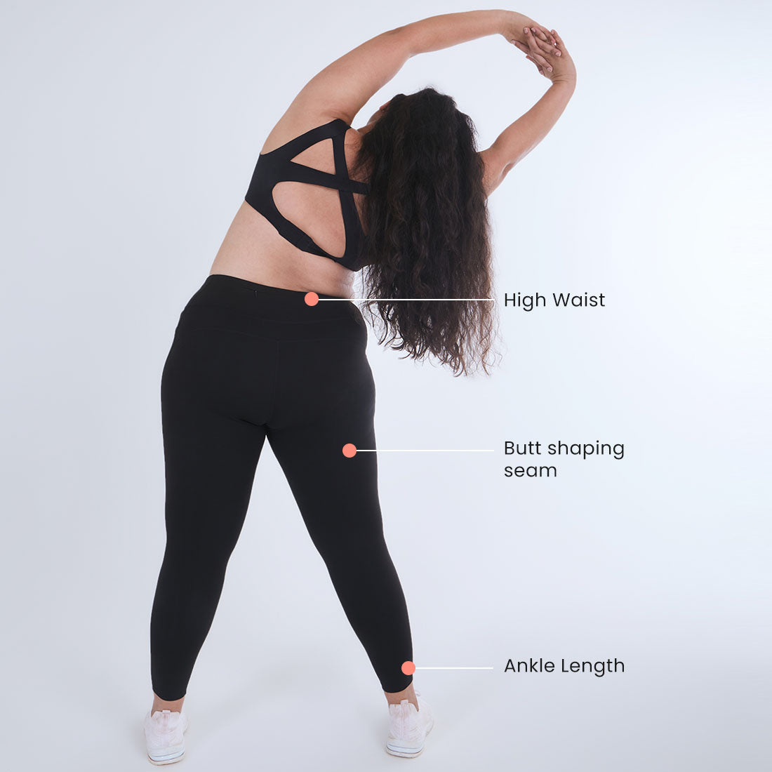 High Waisted Ankle Length Yoga Leggings with Pockets for Women