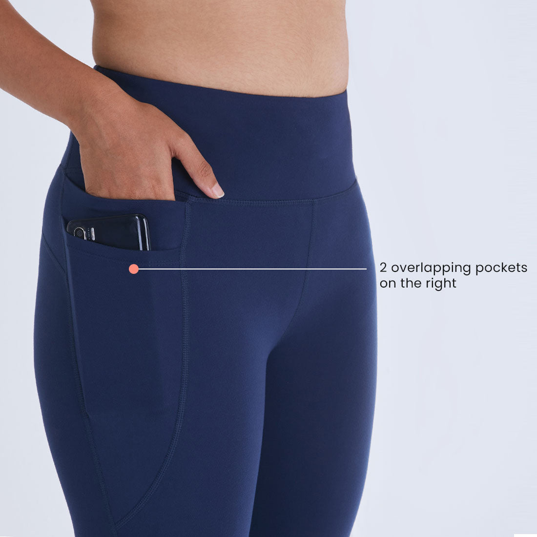 High Waisted Ankle Length Yoga Leggings with Pockets for Women