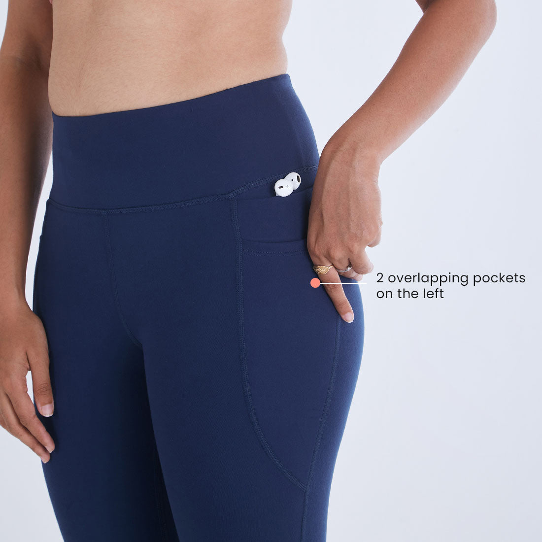 High Waisted Ankle Length Yoga Leggings with Pockets for Women