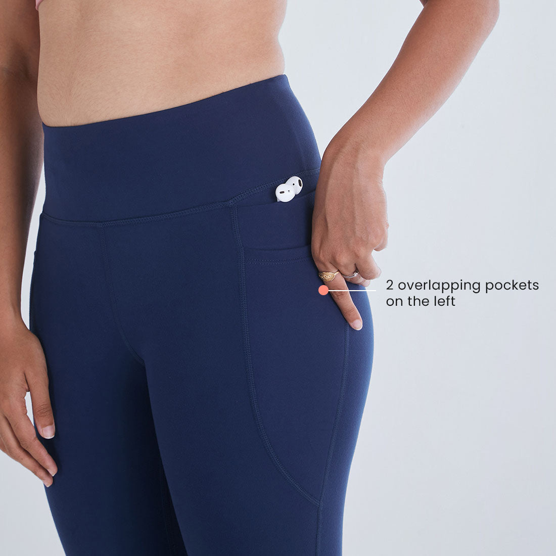 High Waisted Ankle Length Yoga Leggings with Pockets for Women