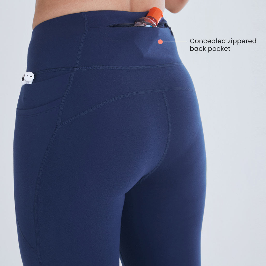 High Waisted Ankle Length Yoga Leggings with Pockets for Women