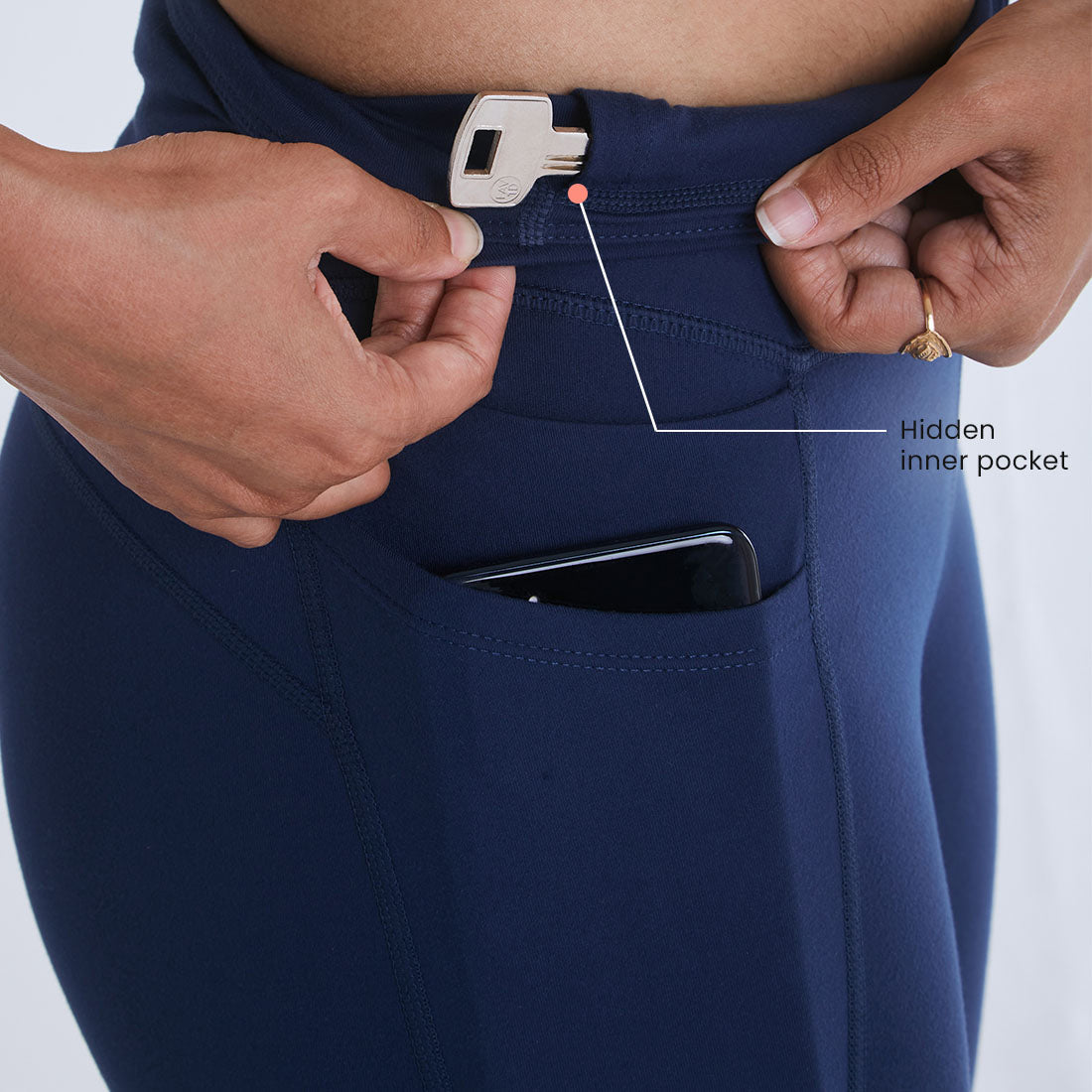 High Waisted Ankle Length Yoga Leggings with Pockets for Women
