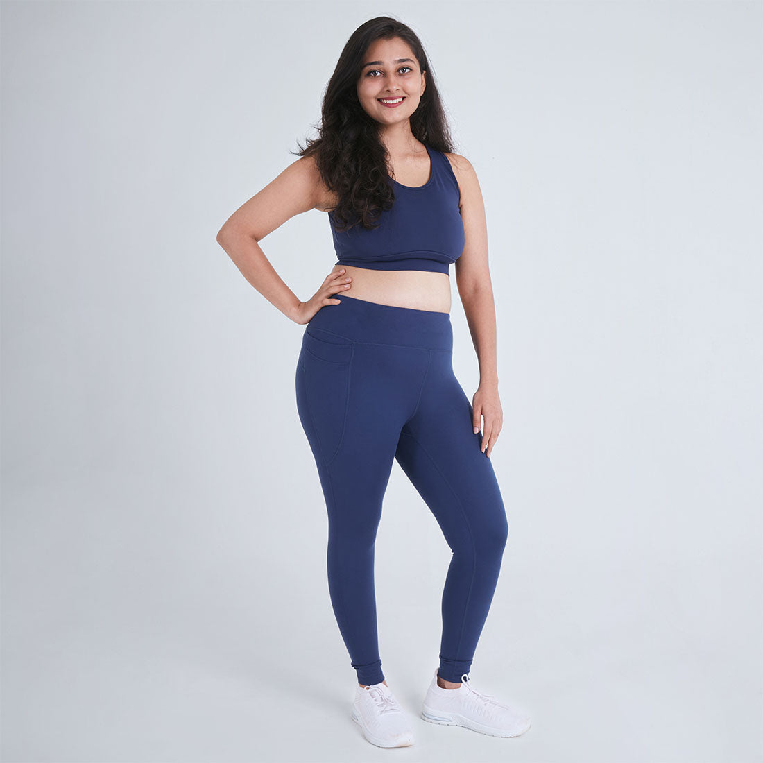 High Waisted Ankle Length Yoga Leggings with Pockets for Women