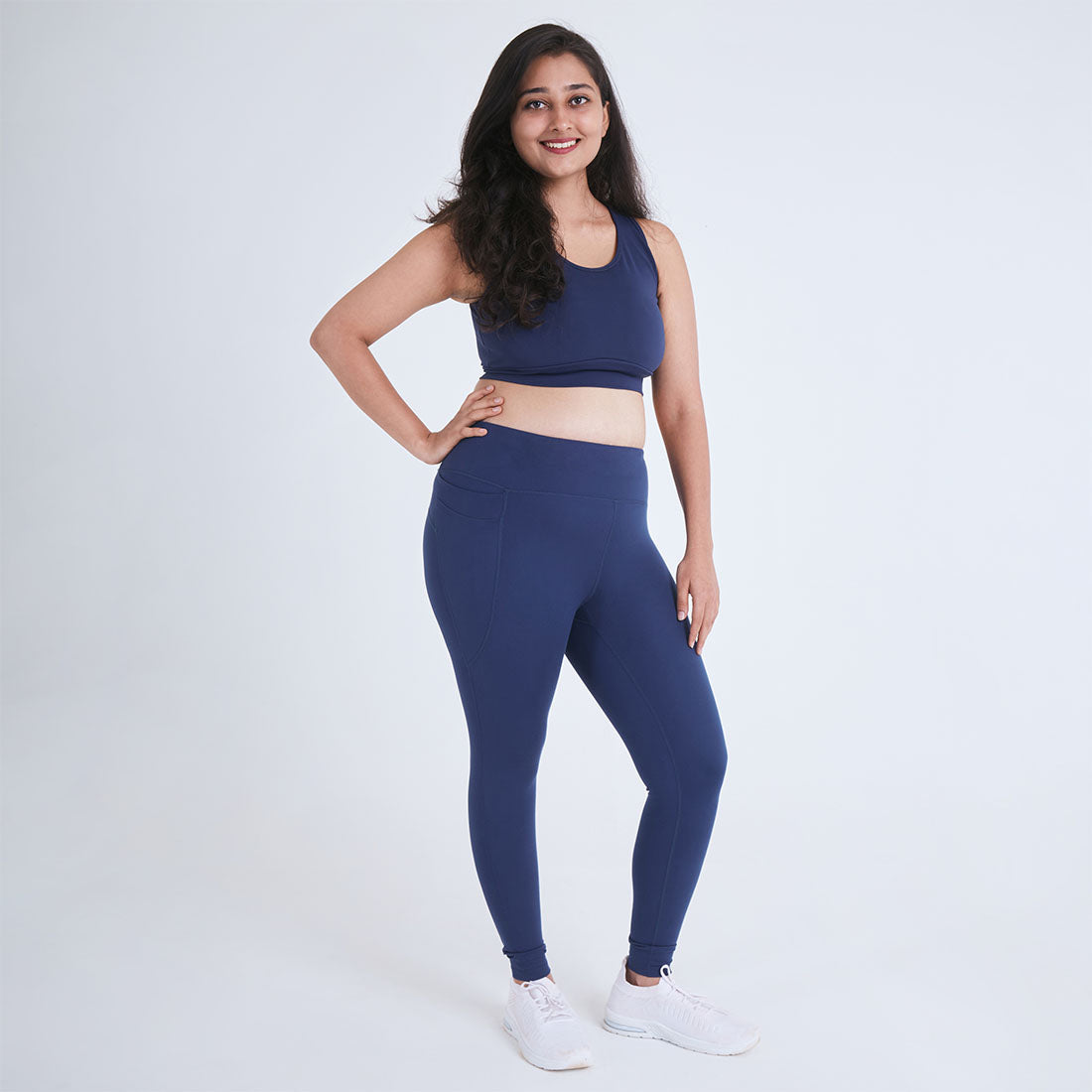 High Waisted Ankle Length Yoga Leggings with Pockets for Women