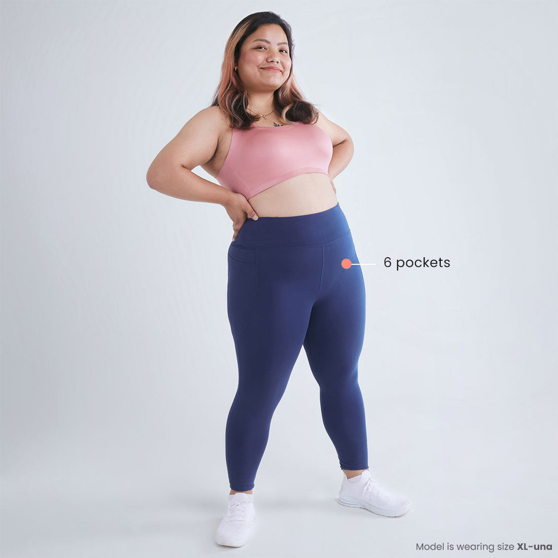 High Waisted Ankle Length Yoga Leggings with Pockets for Women