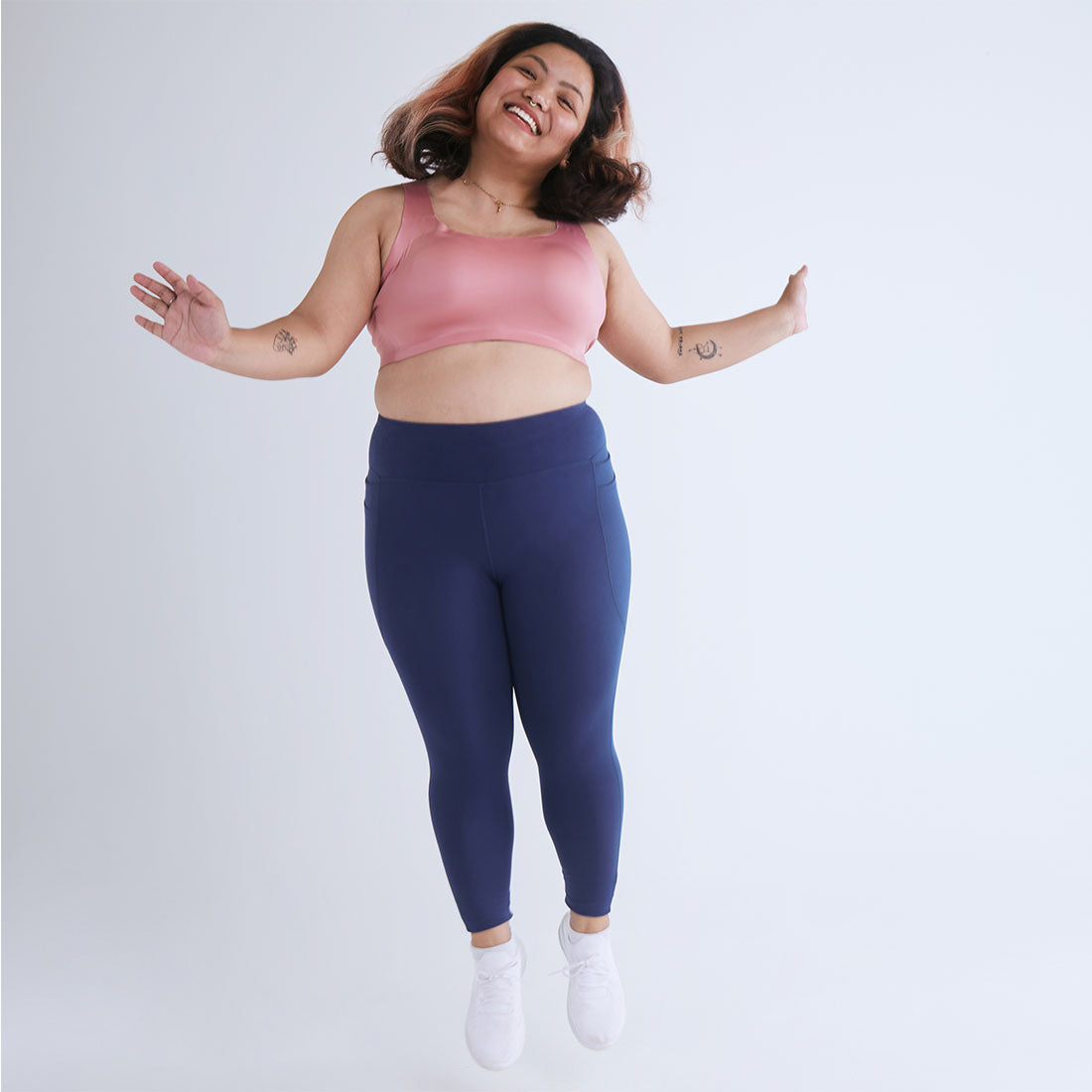 High Waisted Ankle Length Yoga Leggings with Pockets for Women