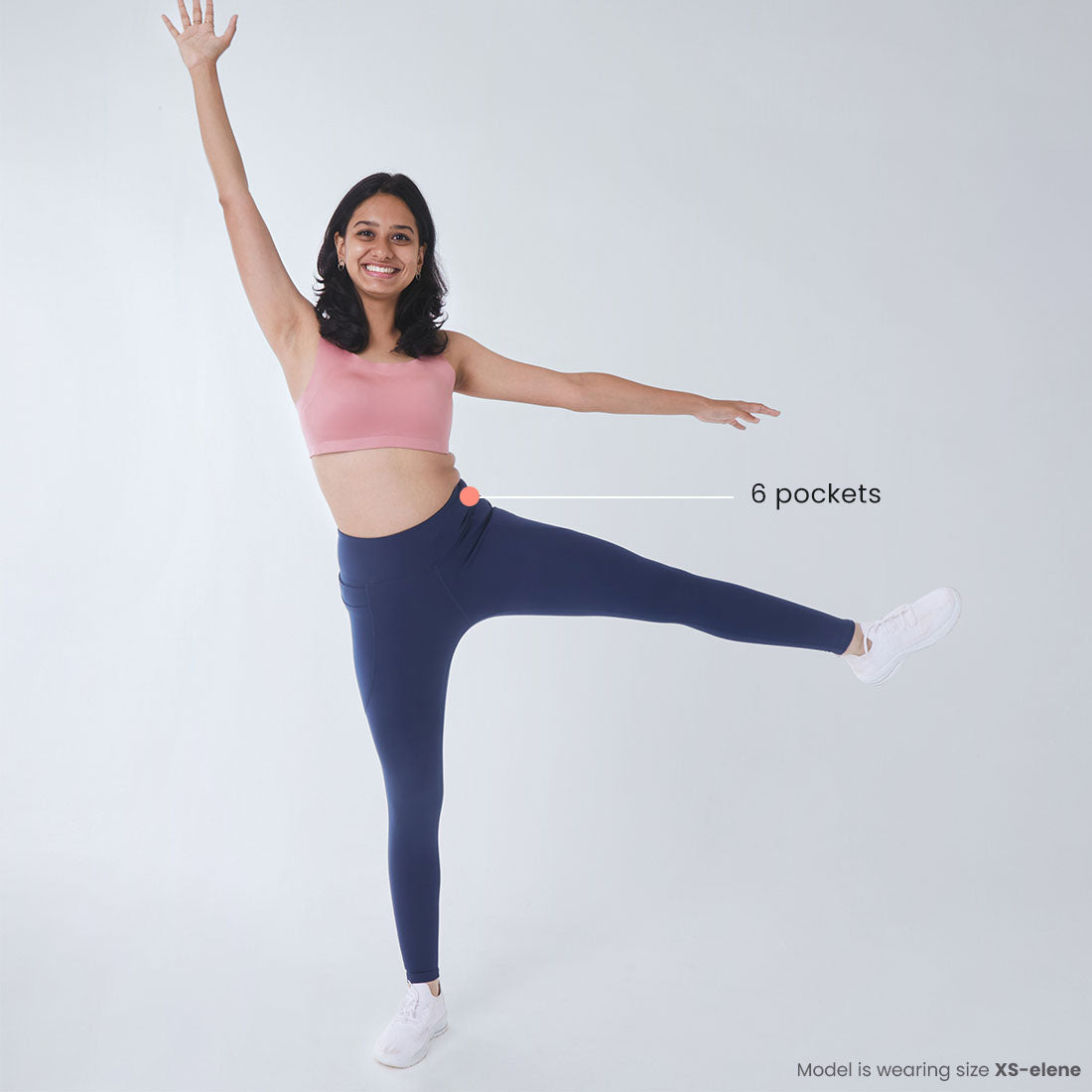 High Waisted Ankle Length Yoga Leggings with Pockets for Women