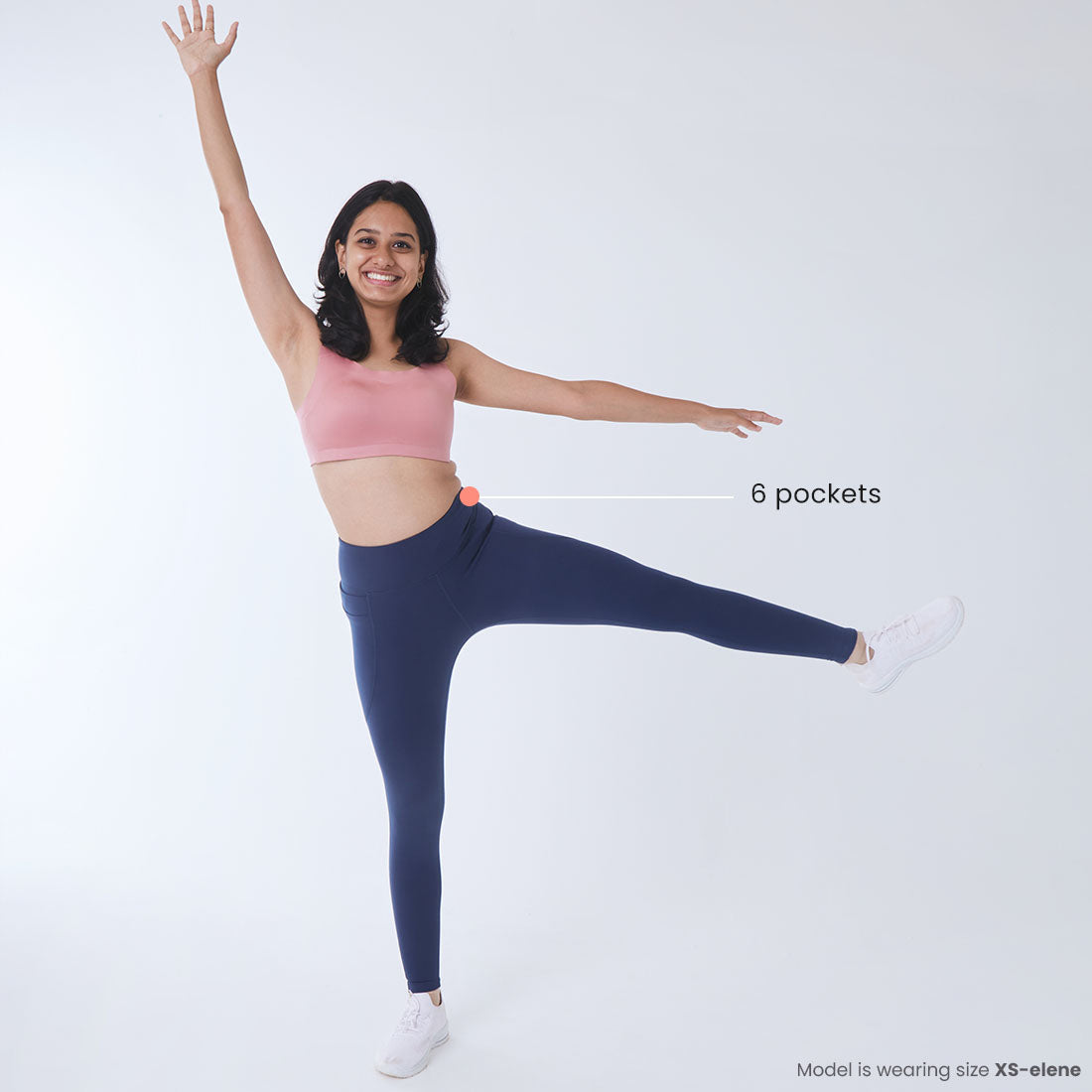 High Waisted Ankle Length Yoga Leggings with Pockets for Women