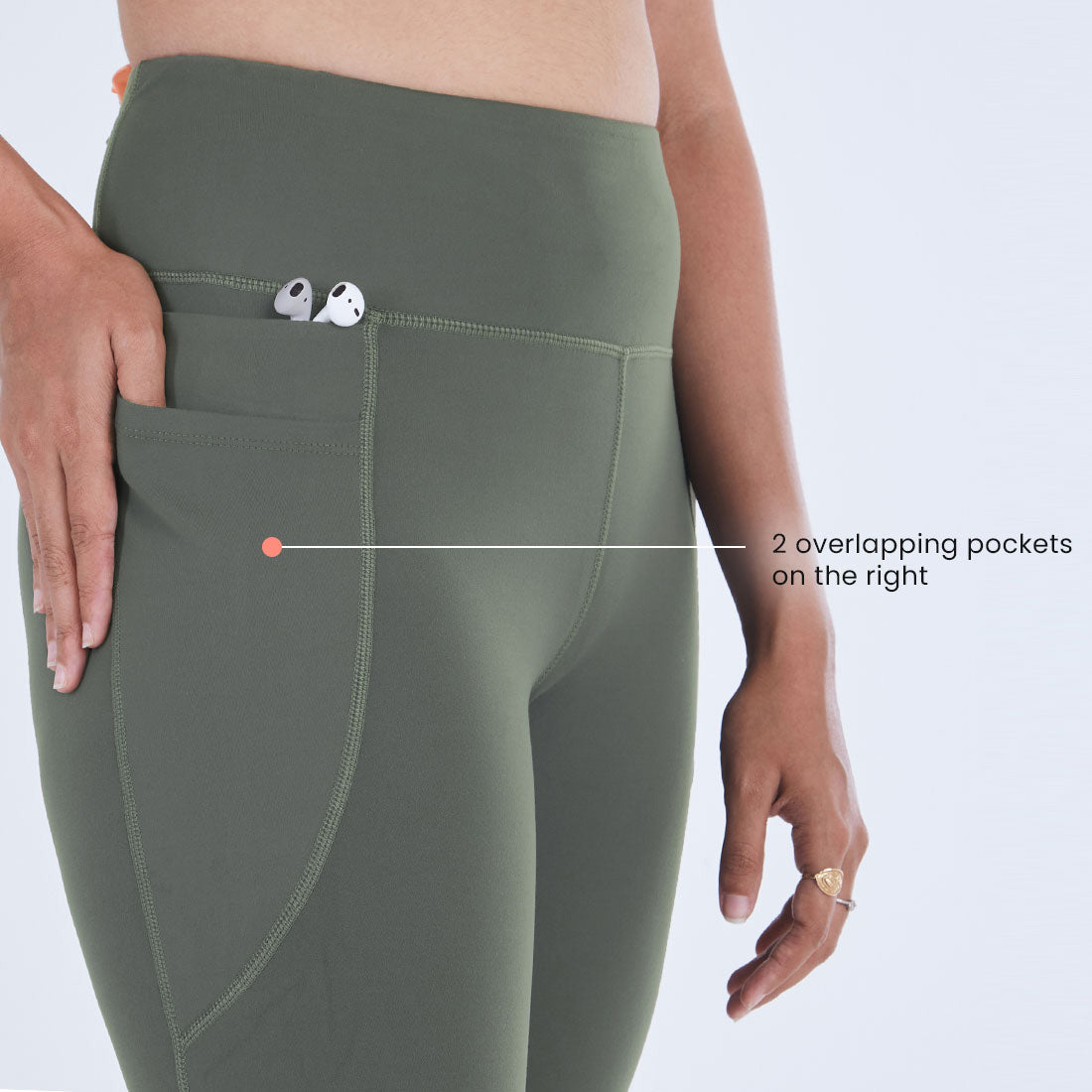 High Waisted Ankle Length Yoga Leggings with Pockets for Women