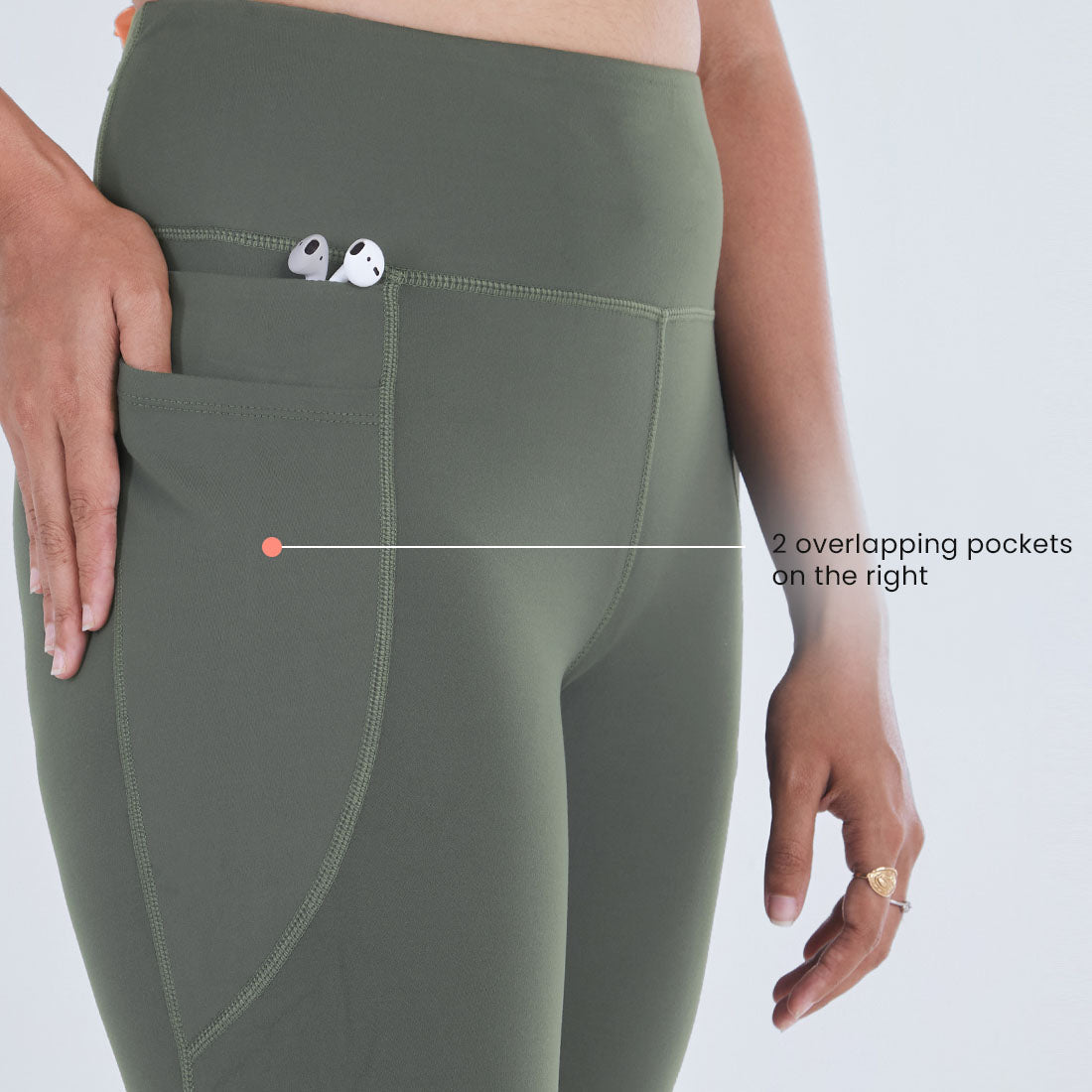 High Waisted Ankle Length Yoga Leggings with Pockets for Women