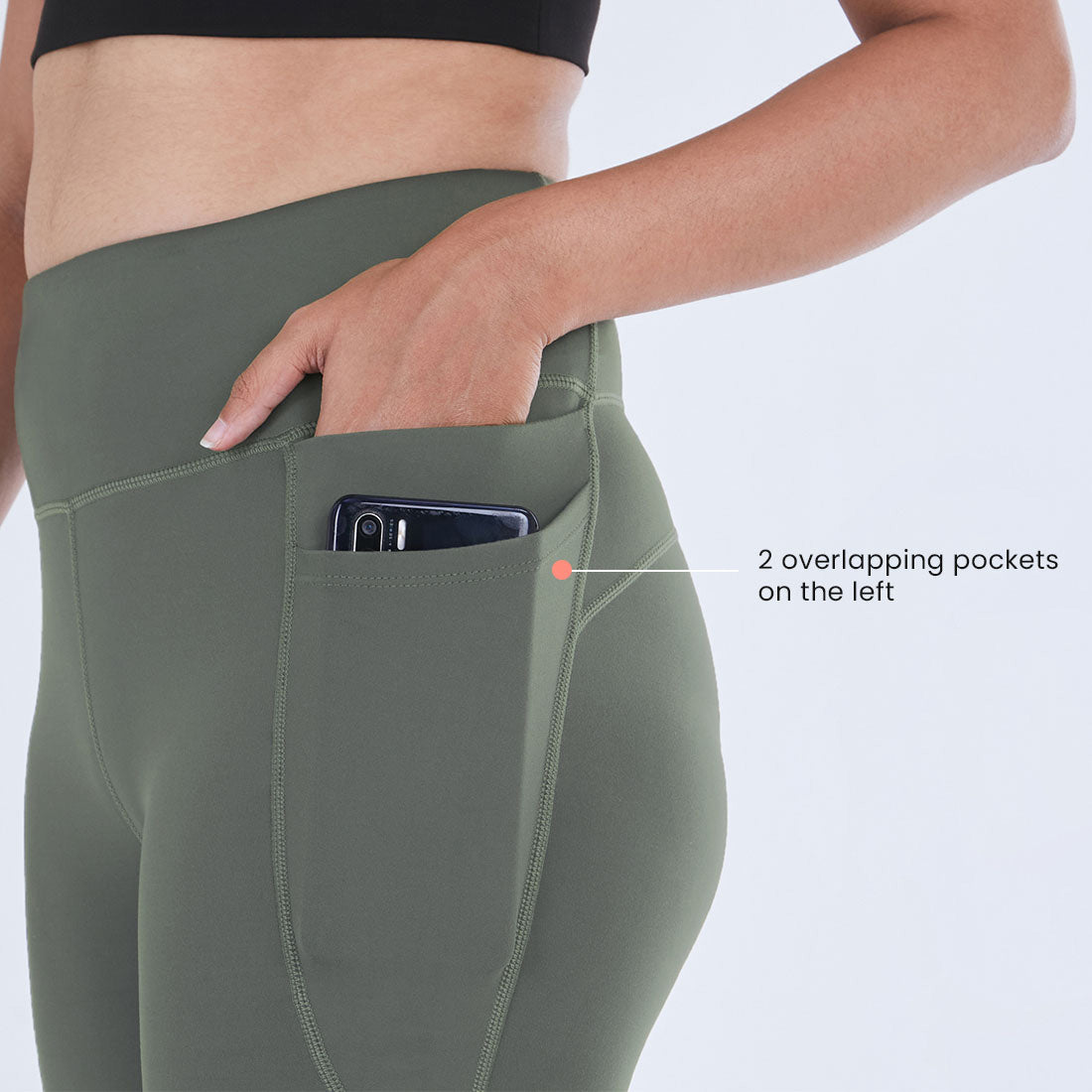 High Waisted Ankle Length Yoga Leggings with Pockets for Women