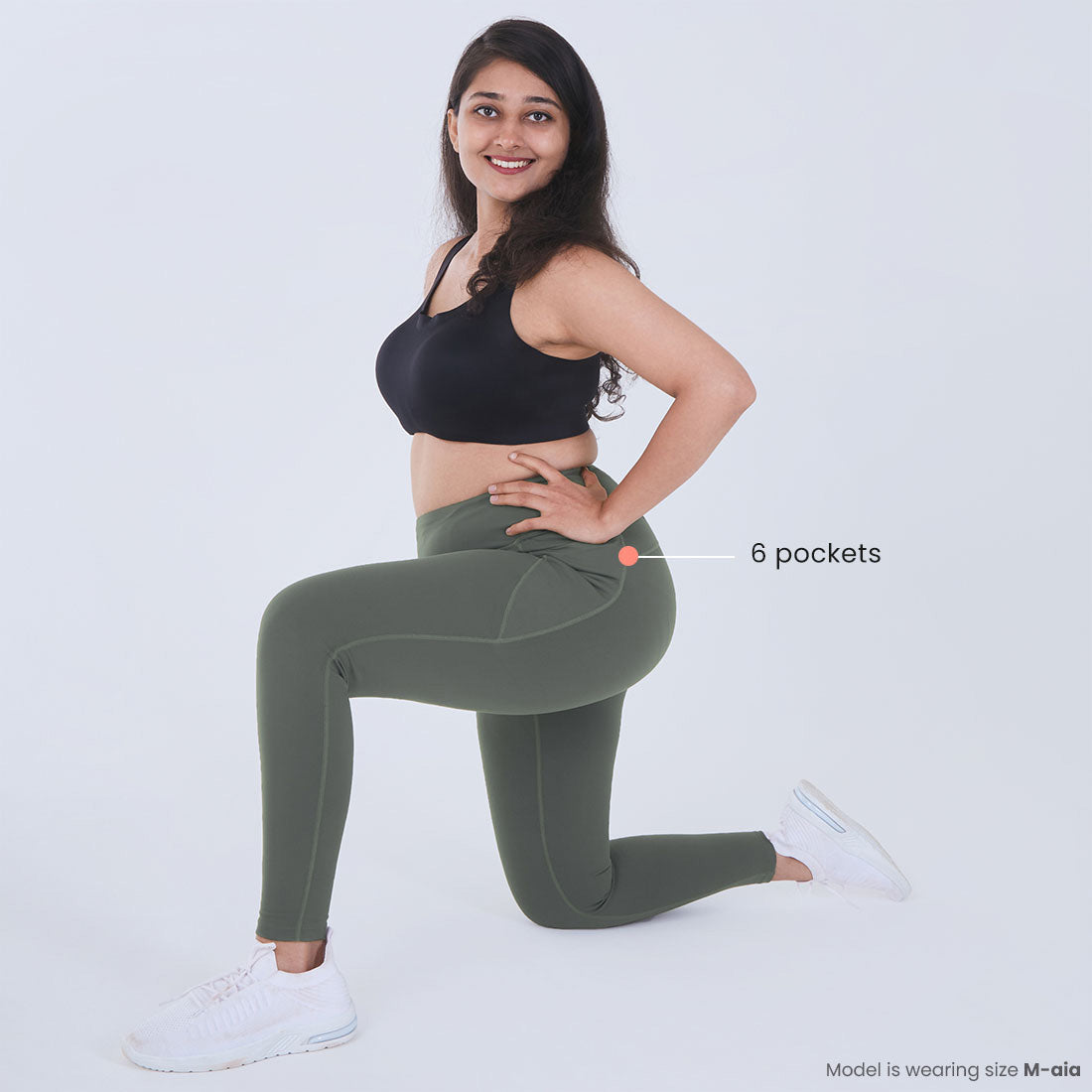 High Waisted Ankle Length Yoga Leggings with Pockets for Women