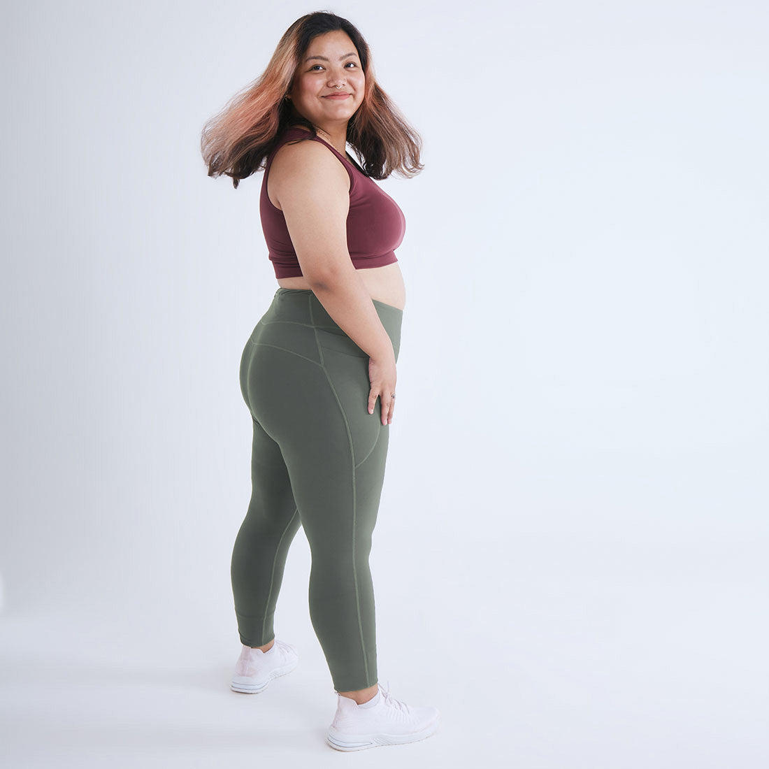 High Waisted Ankle Length Yoga Leggings with Pockets for Women