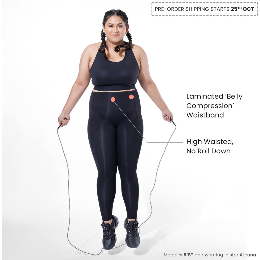 High Waisted Ankle Length Sports Leggings with Pockets for Women