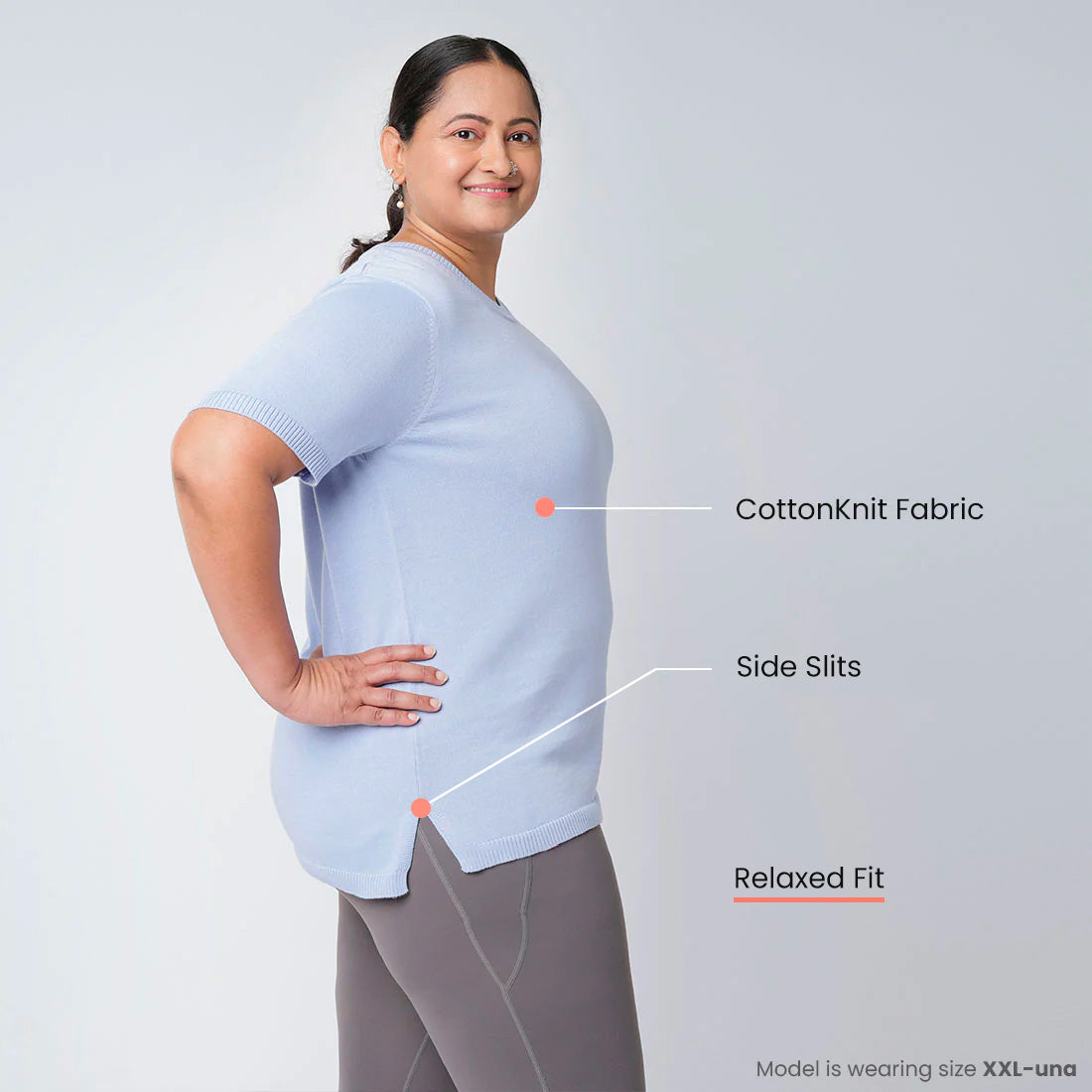 At-Ease Cotton Knit Top