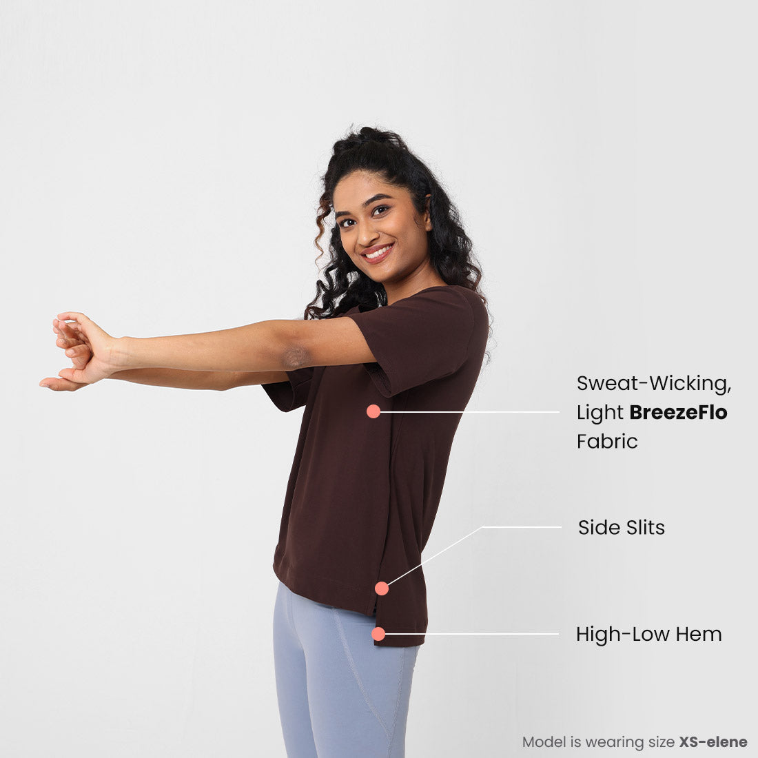 Barkha Brown, XS-elene, S-elene, M-aia, L-una, XL-una, XXL-una, XXXL-una