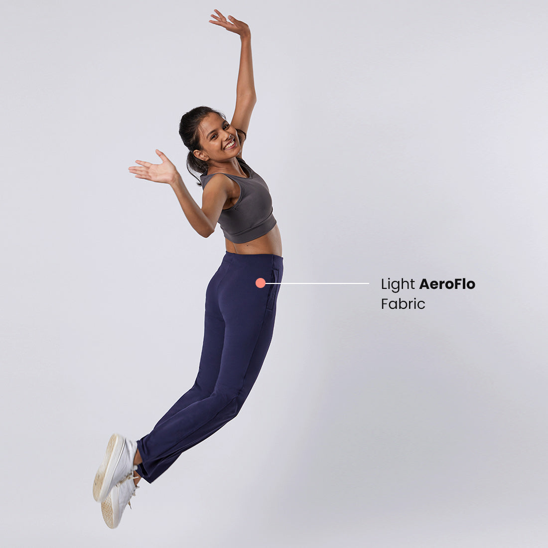 High Waisted Straight Pants with Pockets for Women