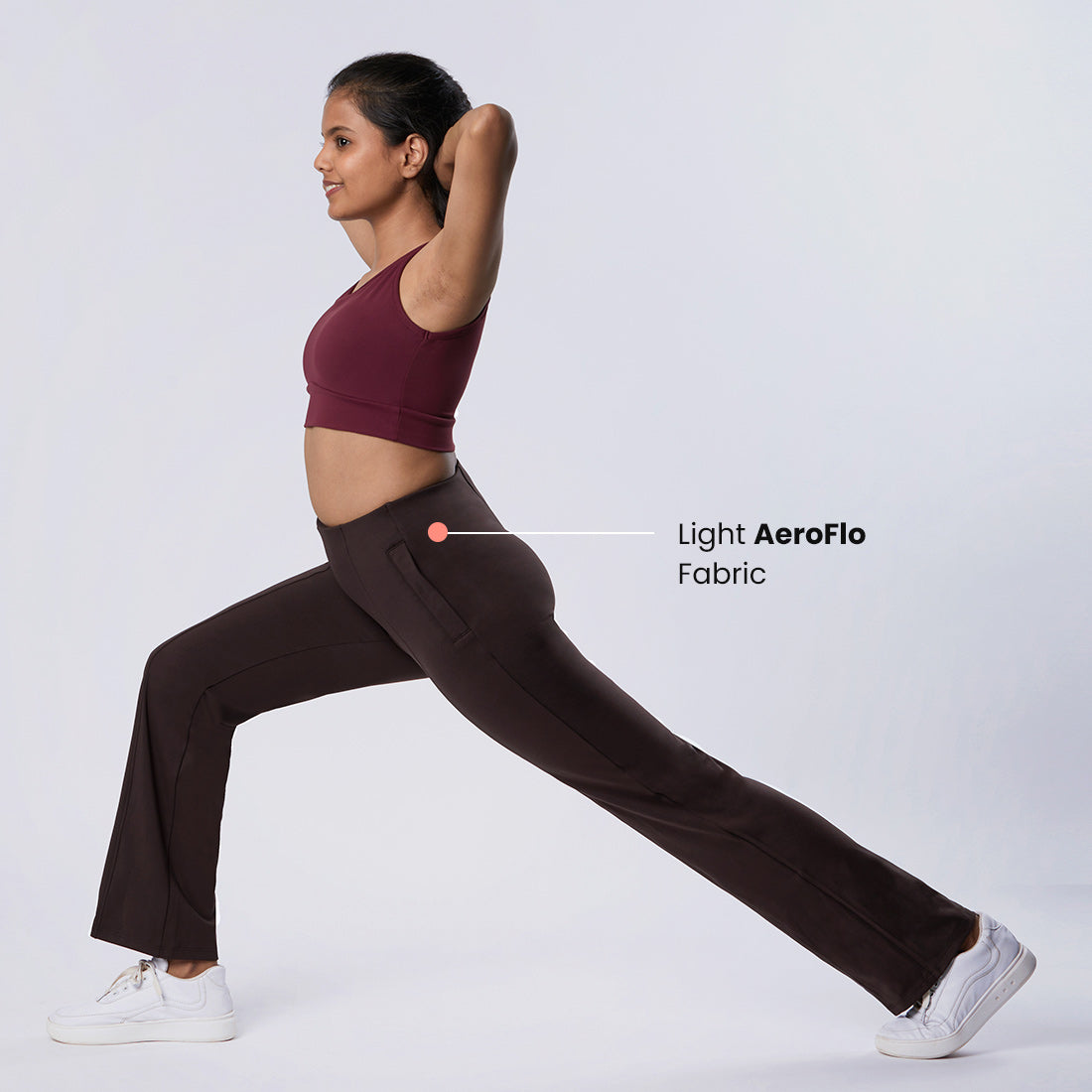 High Waisted Straight Pants with Pockets for Women