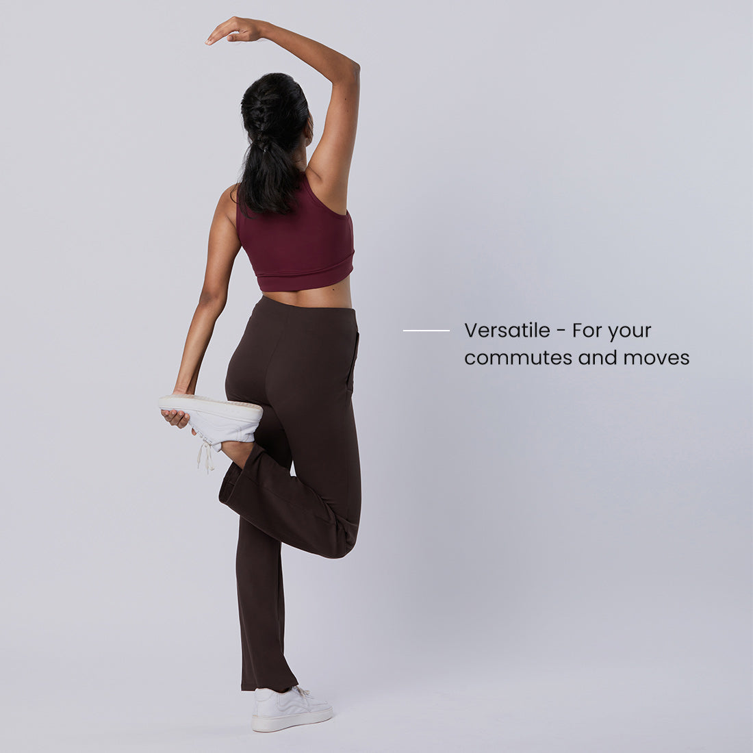 High Waisted Straight Pants with Pockets for Women
