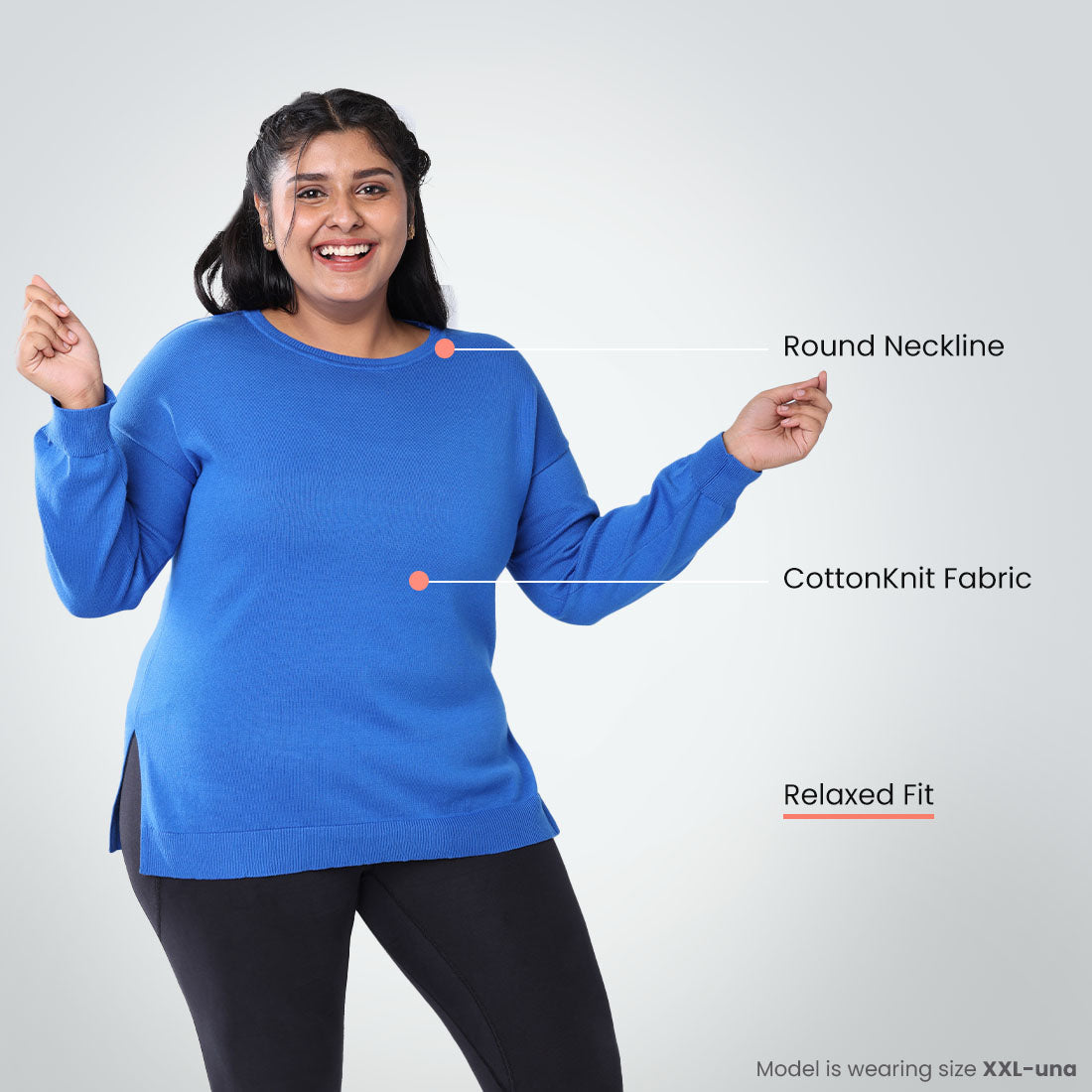At-Ease CottonKnit Top - Full Sleeves
