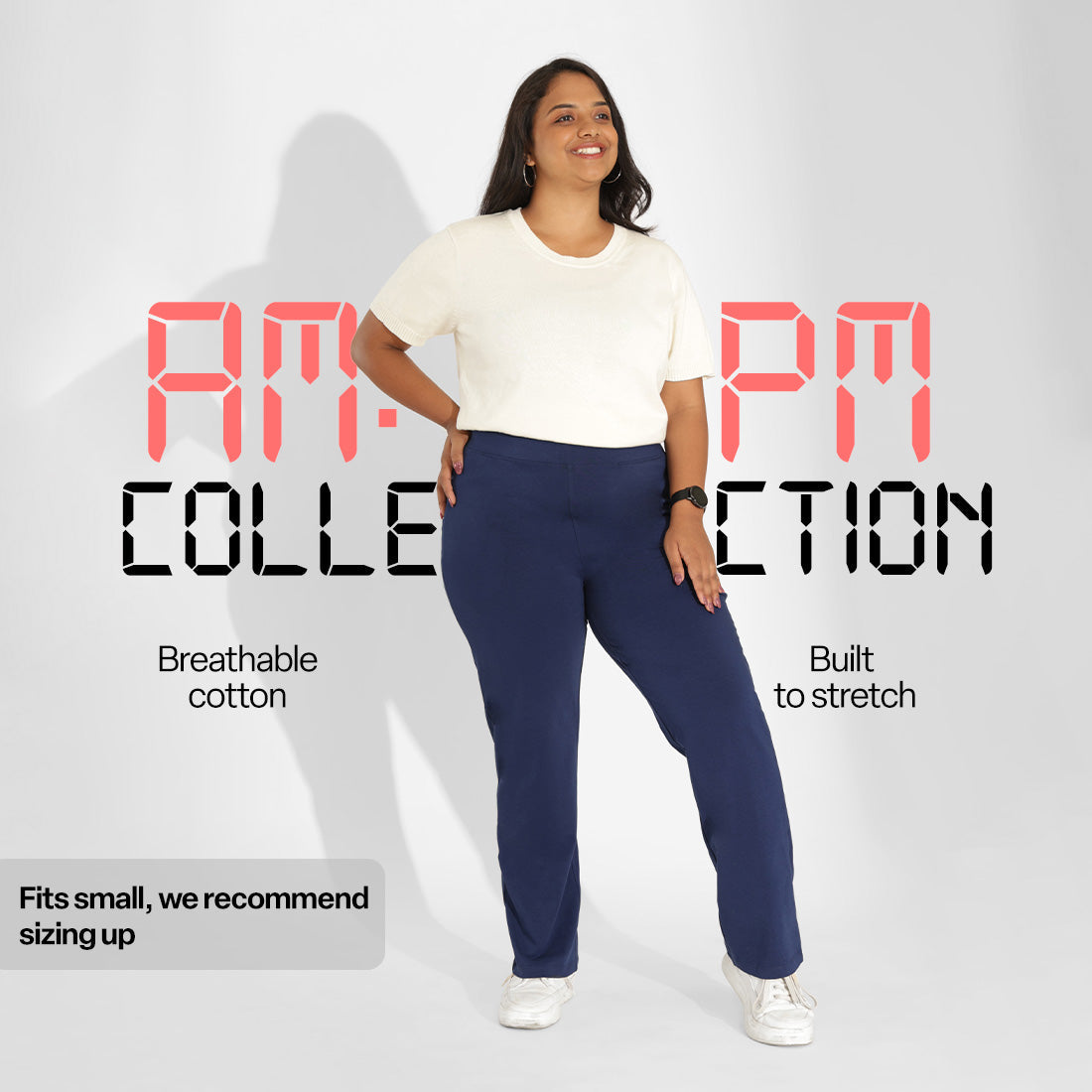 AM:PM Cotton Straight Pants