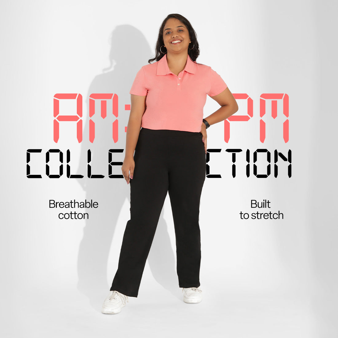 AM:PM Cotton Straight Pants