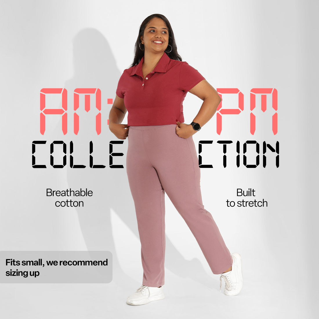 AM:PM Cotton Straight Pants