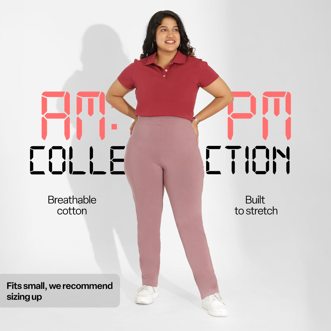 AM:PM Cotton Straight Pants