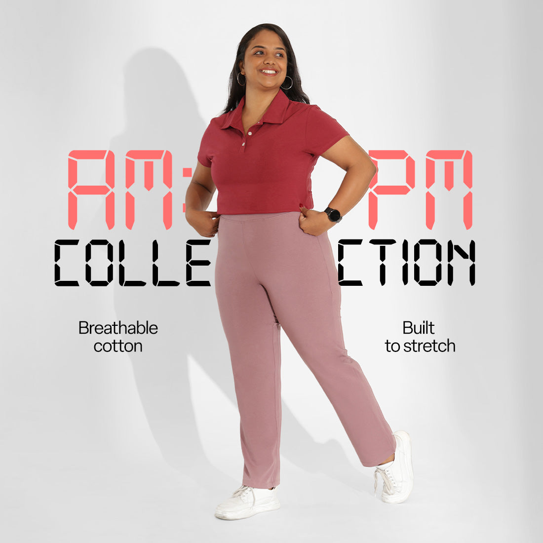 AM:PM Cotton Straight Pants