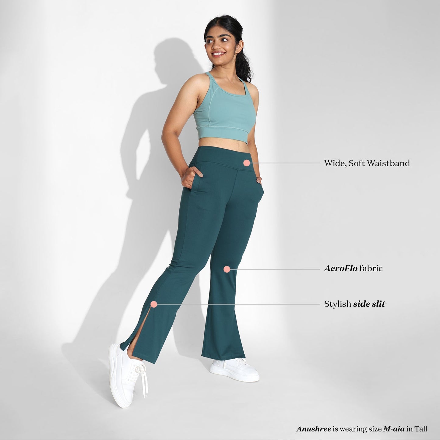 On-the-Go Slit Flare Pants