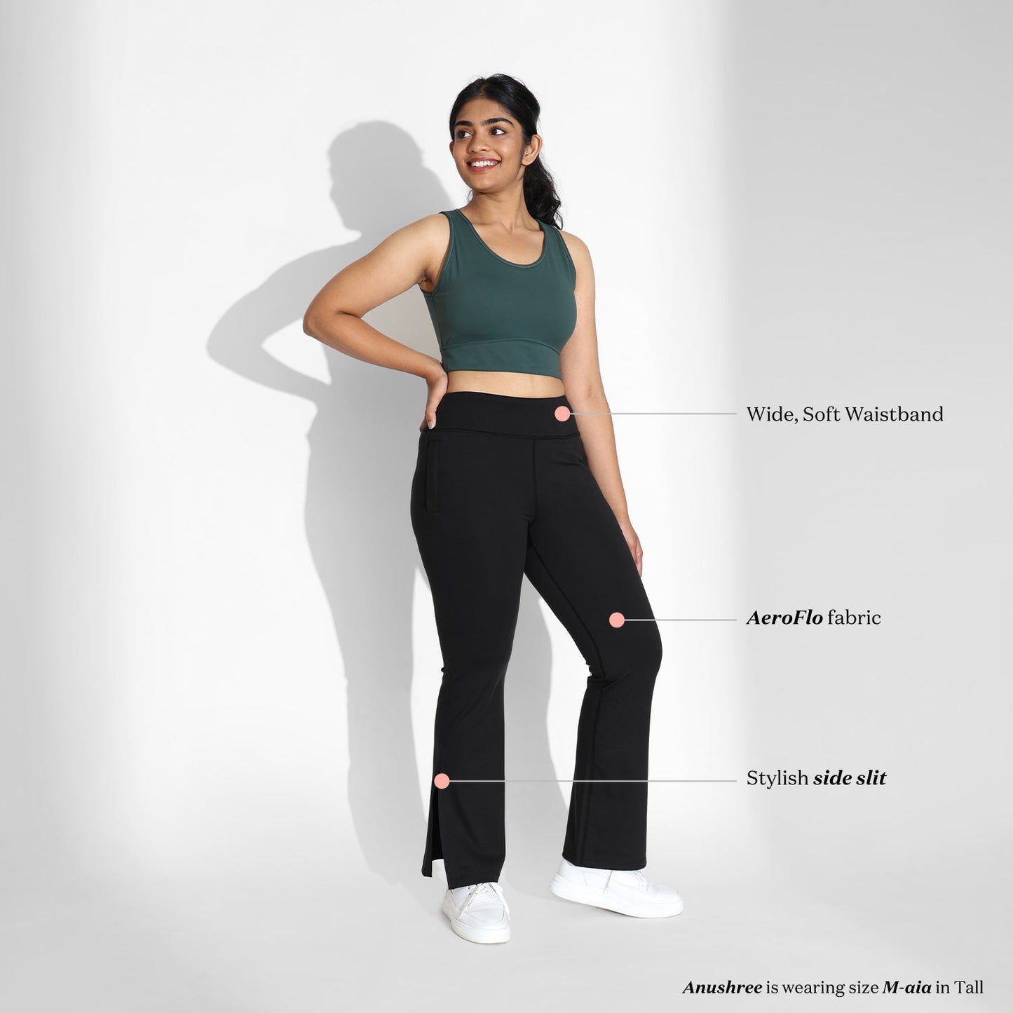 On-the-Go Slit Flare Pants