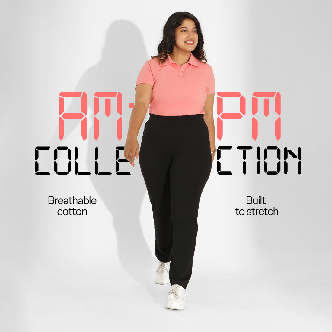 AM:PM Cotton Straight Pants