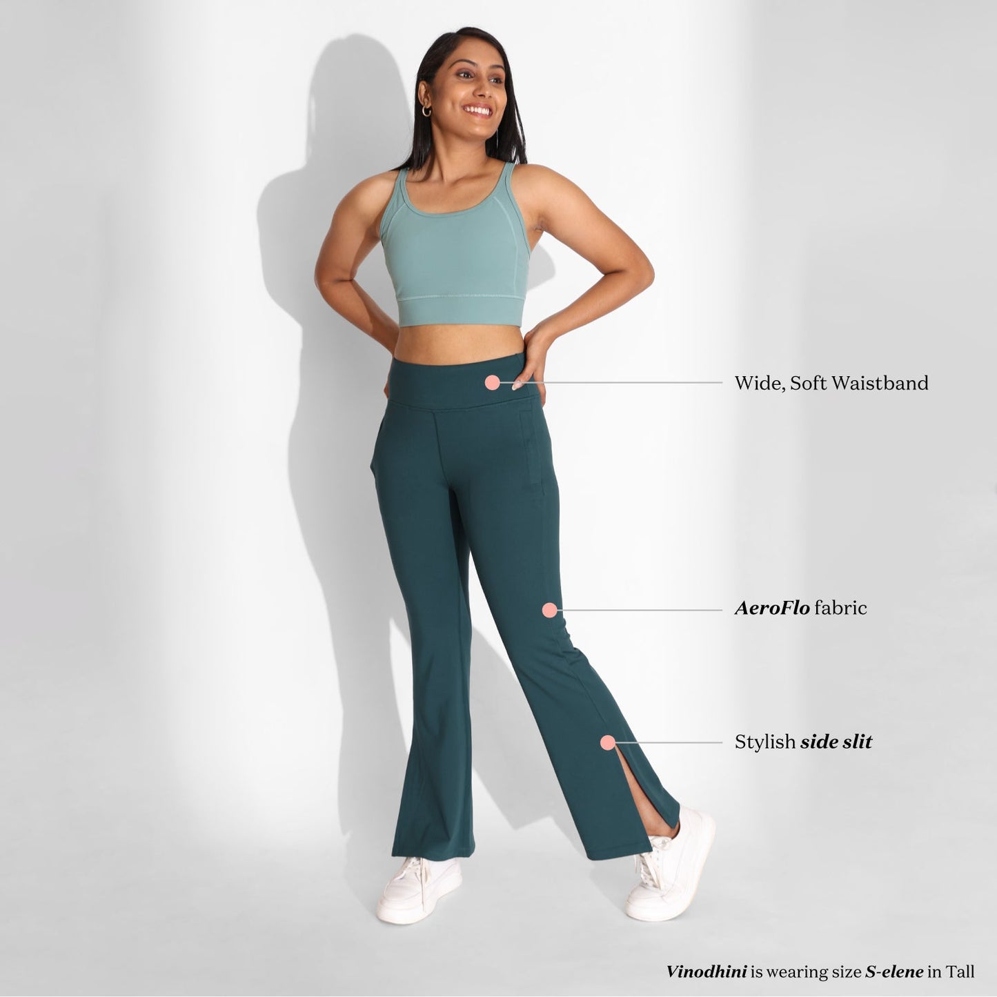 On-the-Go Slit Flare Pants