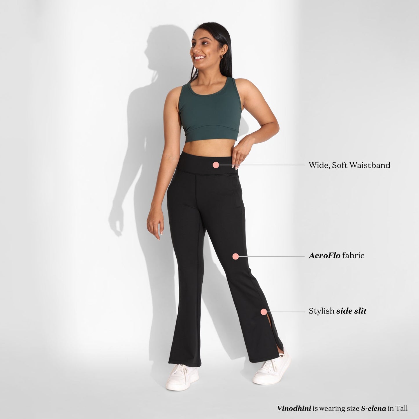 On-the-Go Slit Flare Pants