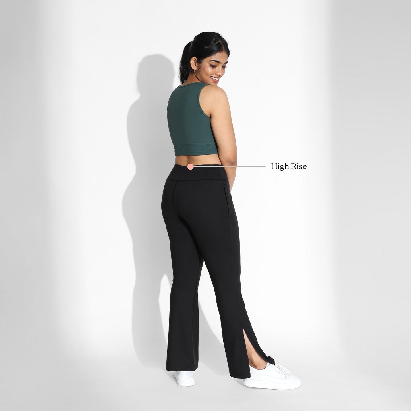 On-the-Go Slit Flare Pants