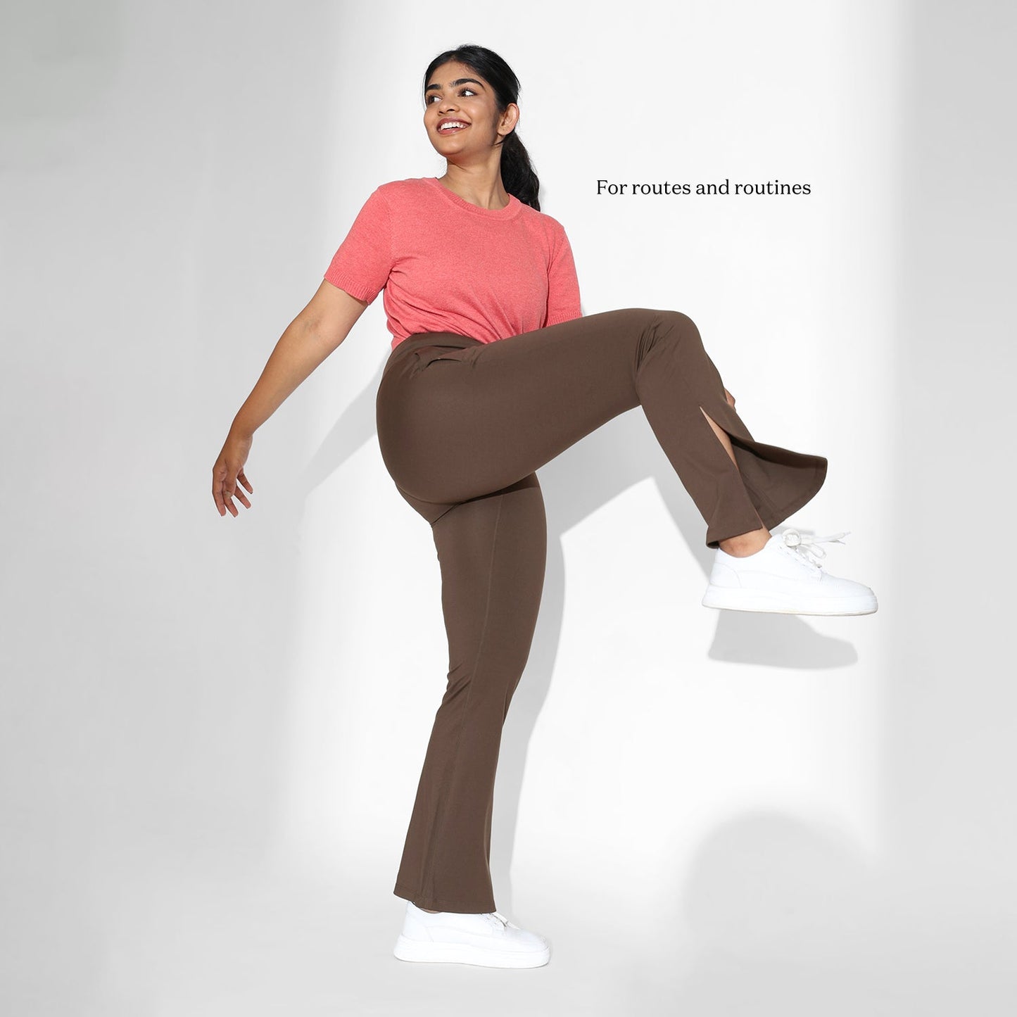 On-the-Go Slit Flare Pants