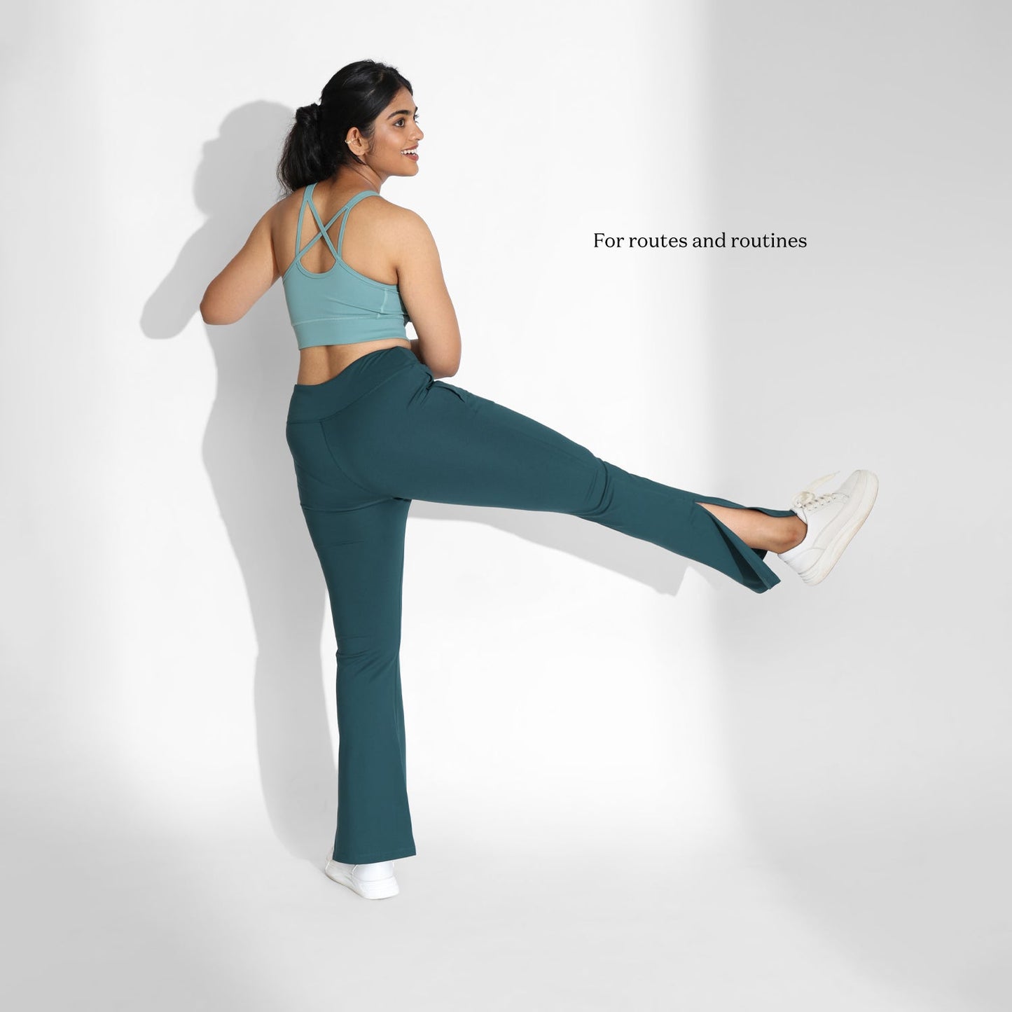 On-the-Go Slit Flare Pants