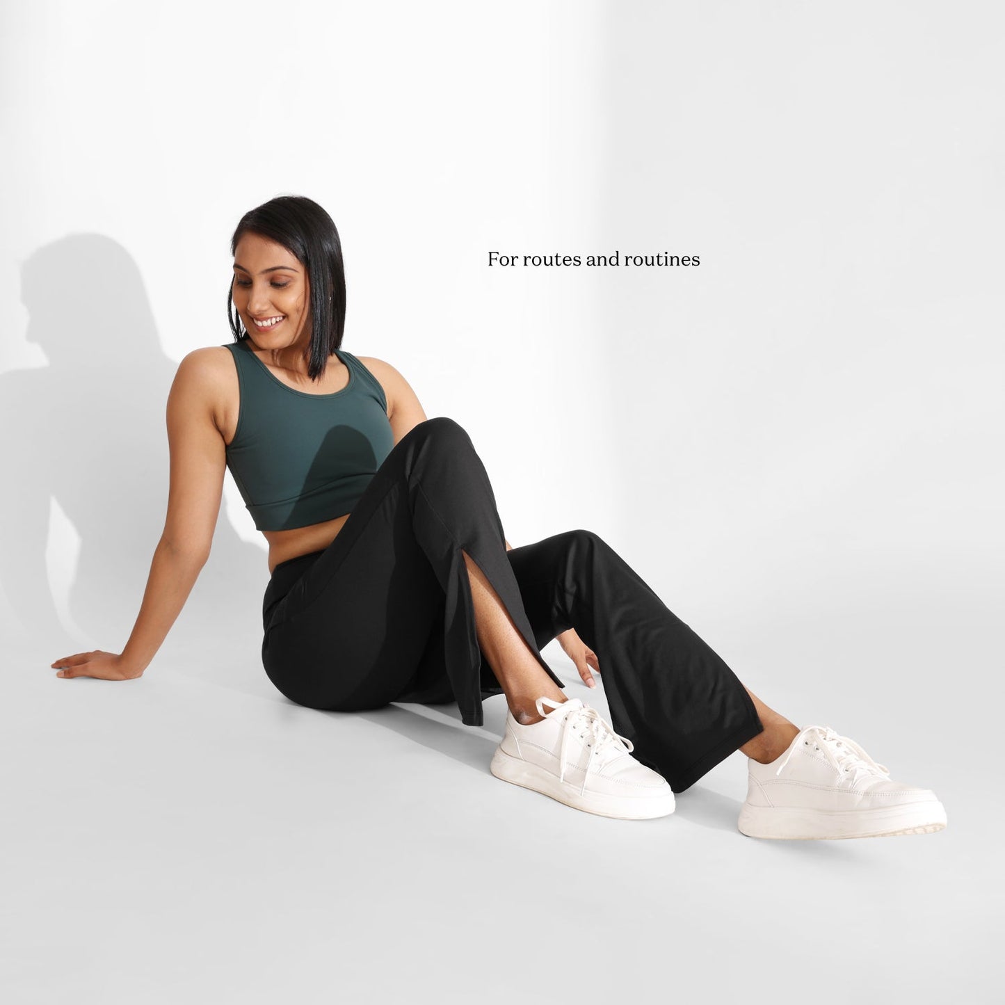 On-the-Go Slit Flare Pants