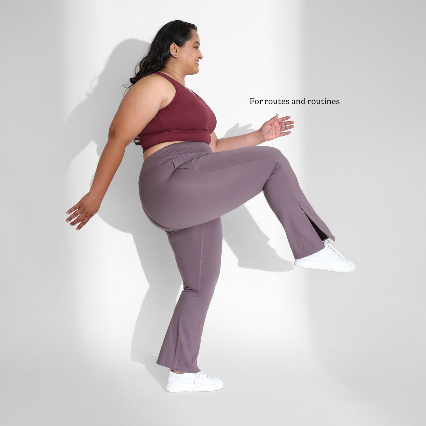 On-the-Go Slit Flare Pants