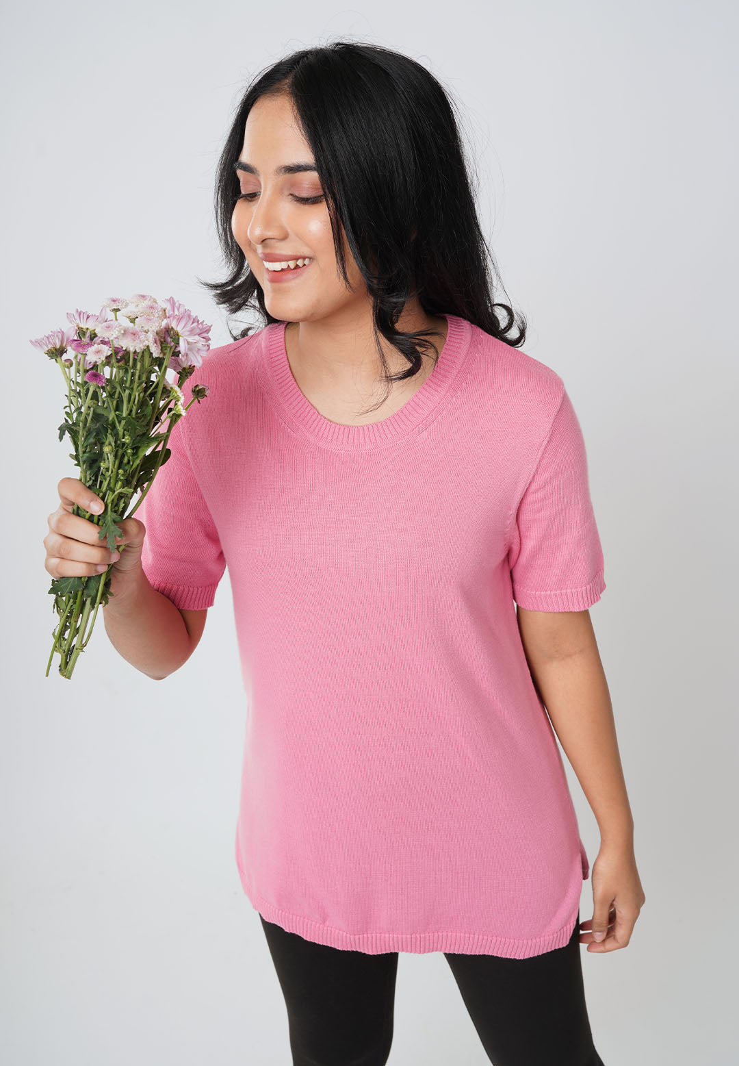 Half Sleeve Cotton Tops for Women & Girls