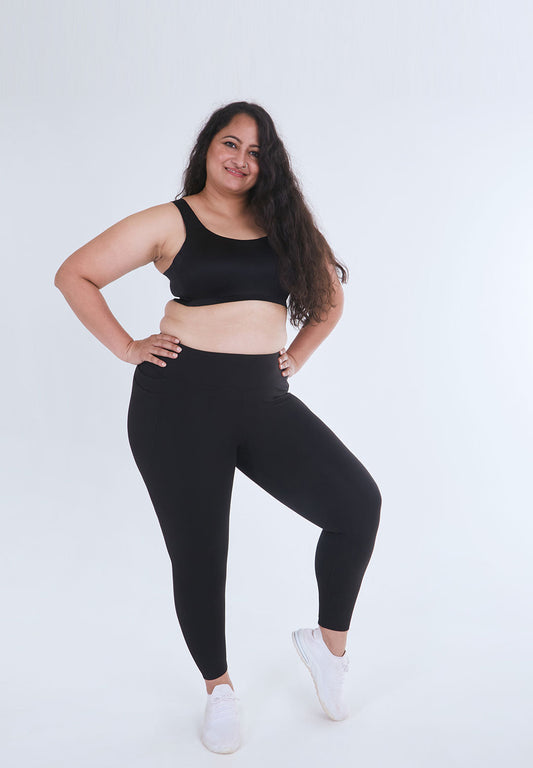 High Waisted Ankle Length Yoga Leggings with Pockets for Women