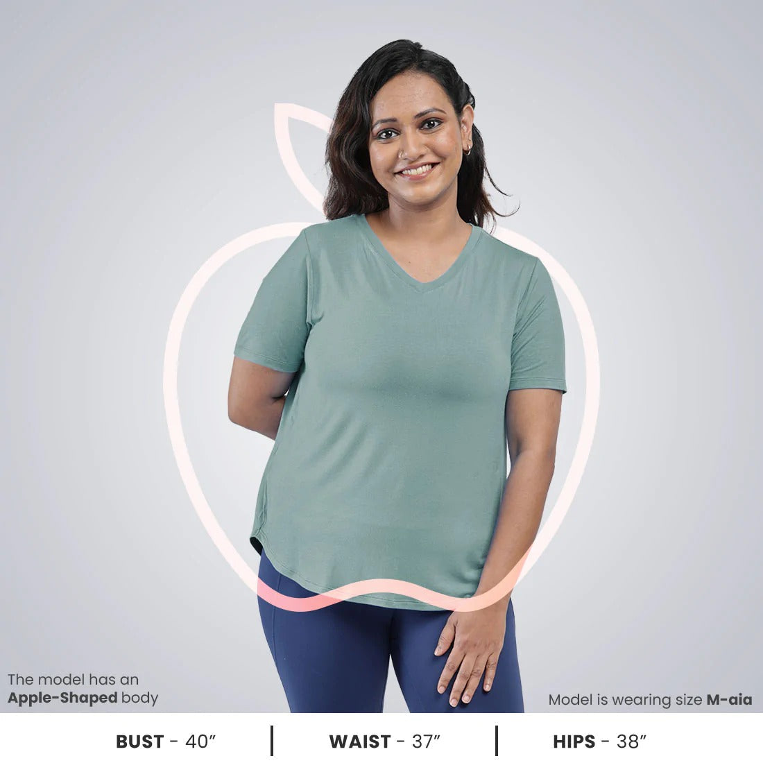 Samira Sage,Active Apple,XS-elene,S-elene,M-aia,L-una,XL-una,2XL-una,3XL-una