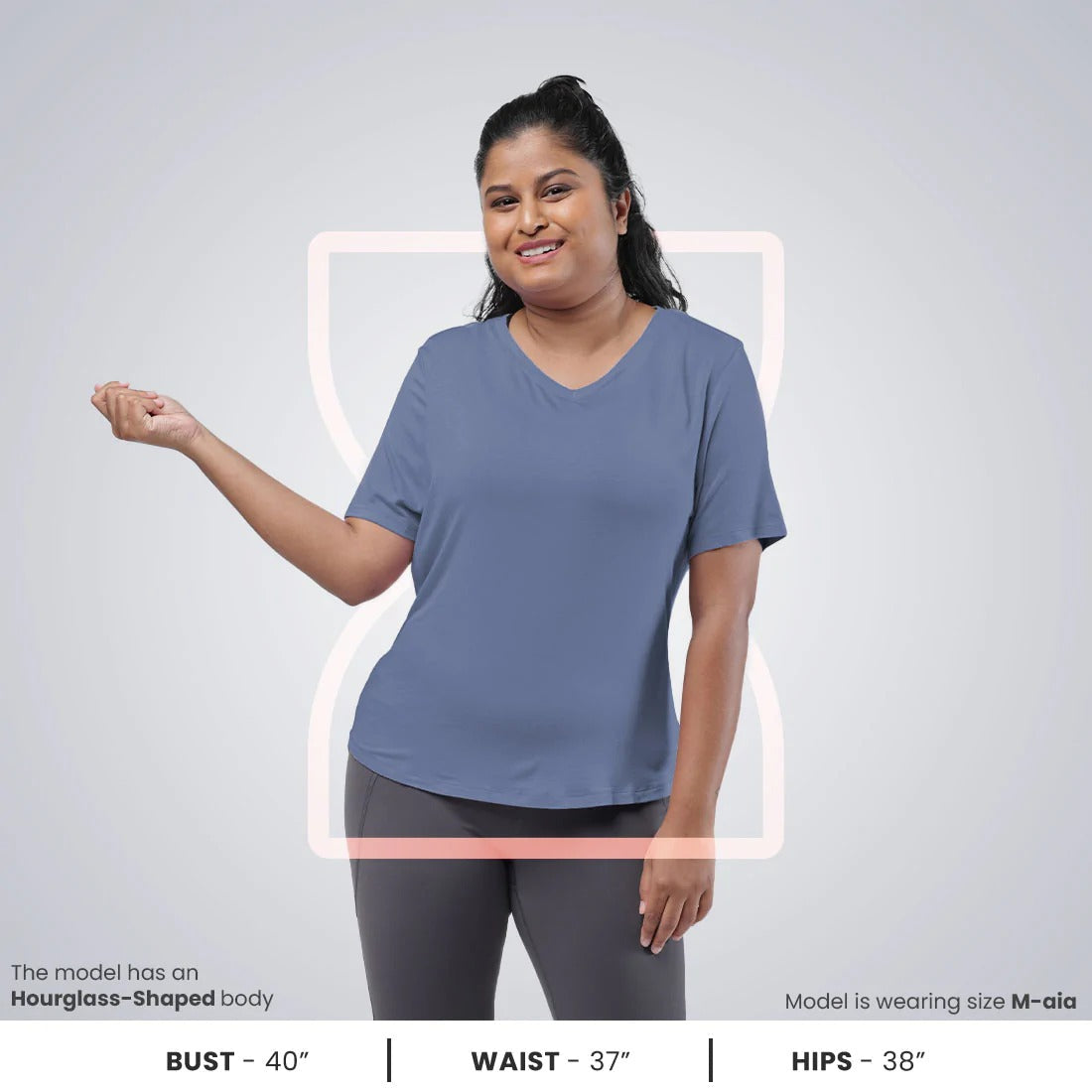 Daisy Deep Blue,Hearty Hourglass,XS-elene,S-elene,M-aia,L-una,XL-una,2XL-una,3XL-una