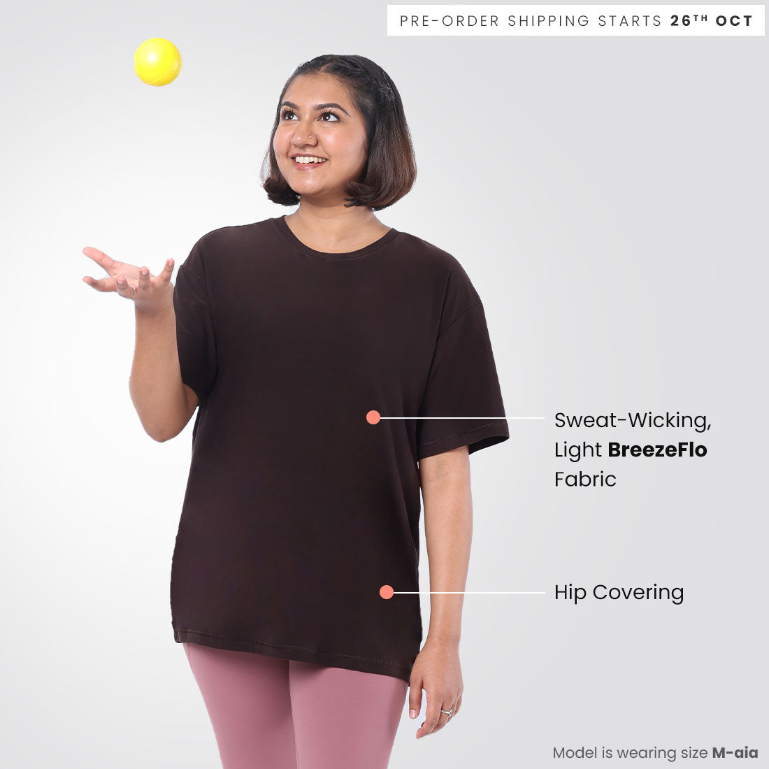 Round Neck Oversized T-Shirts for Women & Girls