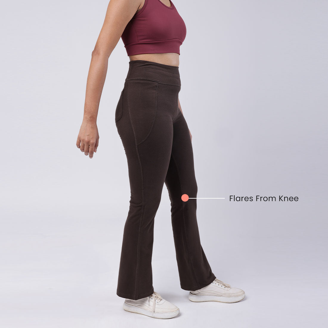 Groove-In Cotton Flare Pants - Regular