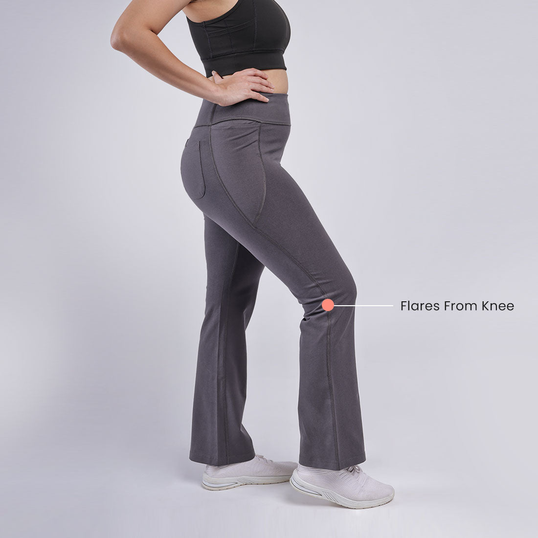 Groove-In Cotton Flare Pants - Regular