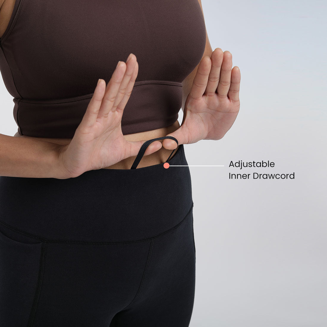 High Waisted Ankle Length Cotton Leggings with Pockets for Women